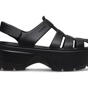 Crocs Women's Black Platform Sandals